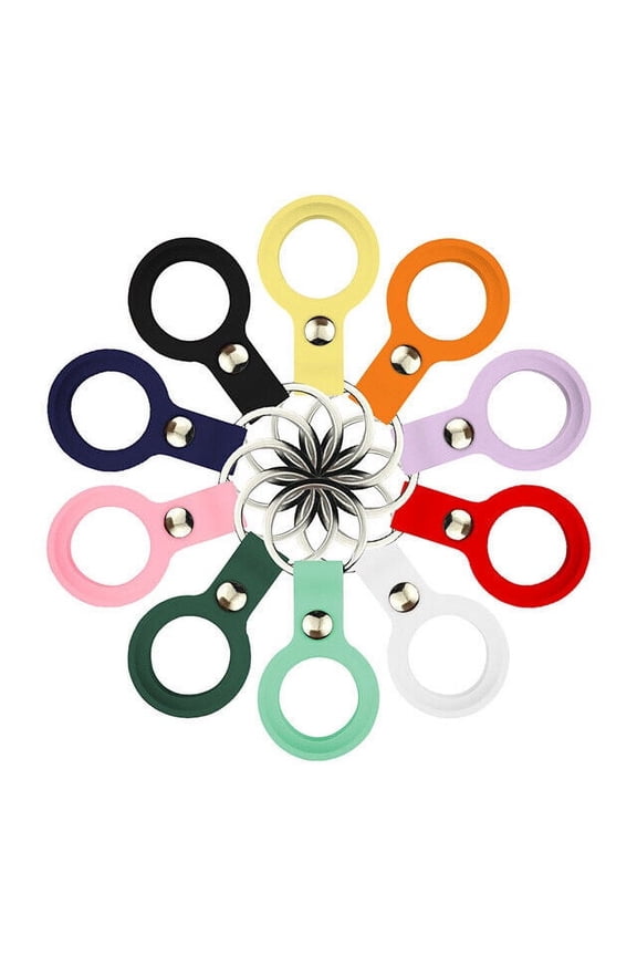 Silicone Holder Key Ring Key Chain Carry Case for Air Tag [set of 4 pieces]
