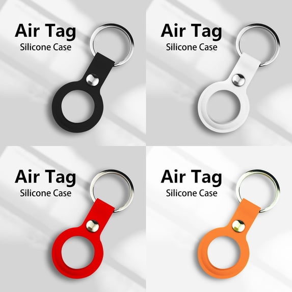 Silicone Holder Key Ring Key Chain Carry Case for Air Tag [set of 4 ...