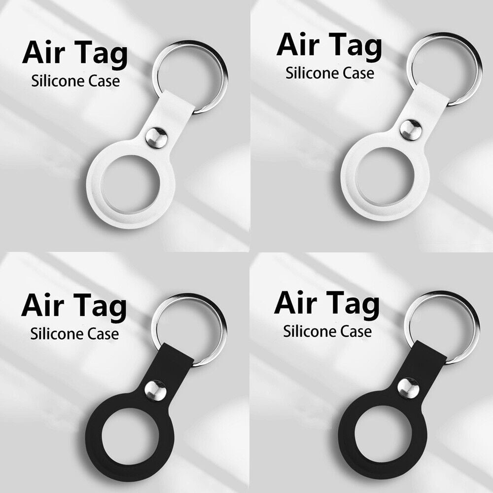 Silicone Holder Key Ring Key Chain Carry Case for Air Tag [set of 4 ...
