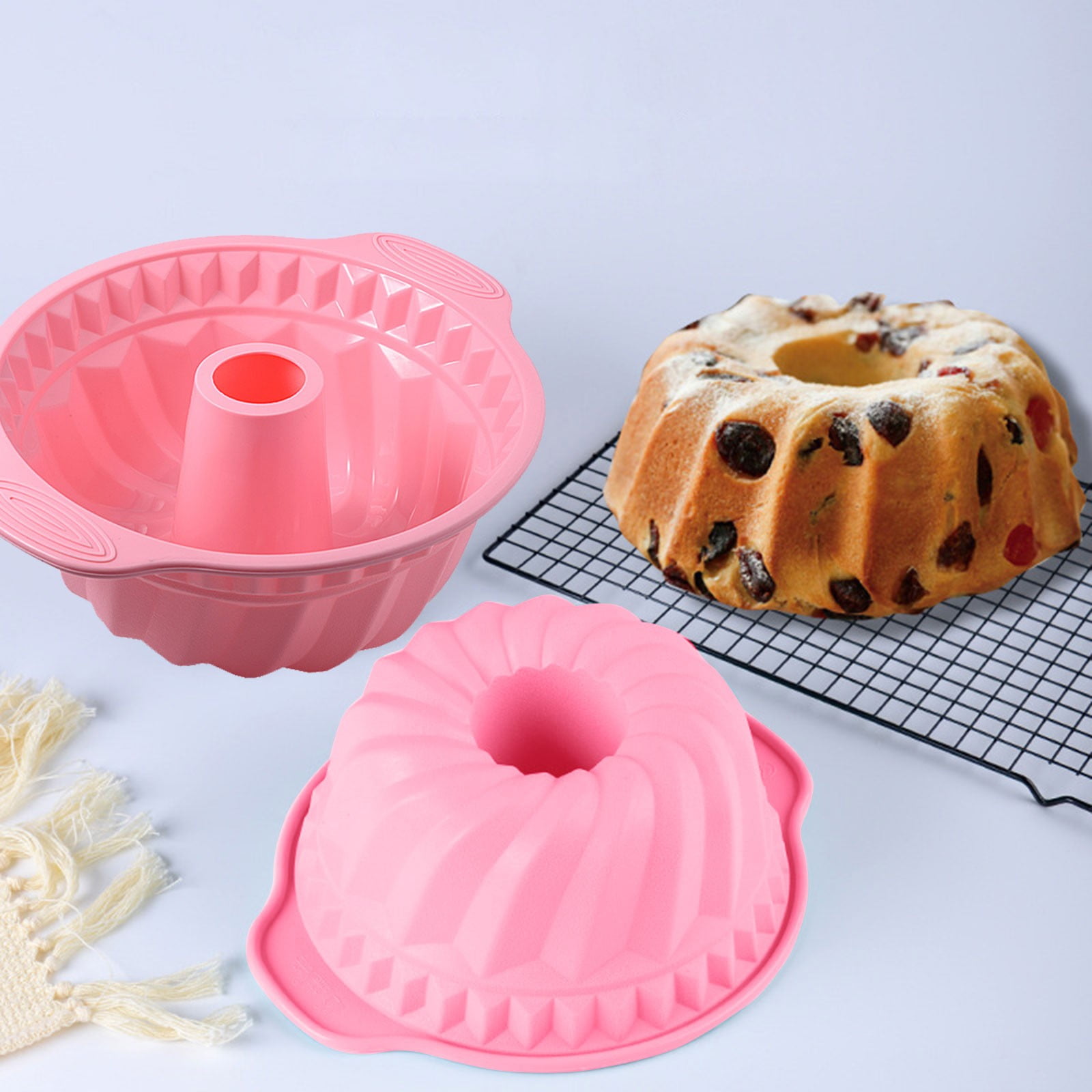 Silicone Hollow 10 Inch Spiral Grain High Temperature Silicone Chiffon