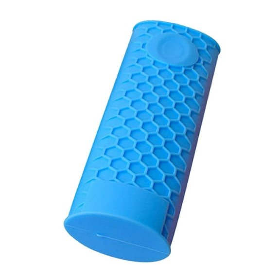 Silicone Hot Handle Holder Cover Cast Iron Handle Cover Silicone Pot Holders Heat Resistant Assist Pan Handle Sleeve Non-Slip Pot Handle Covers for Cast Iron Skillet Metal Pan(Blue,6.1x1.88")