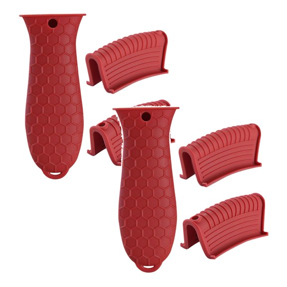 Silicone Hot Handle Holder Cover Set Assist Pan Sleeve Pot Holders Iron Skillets Handles Grip Covers