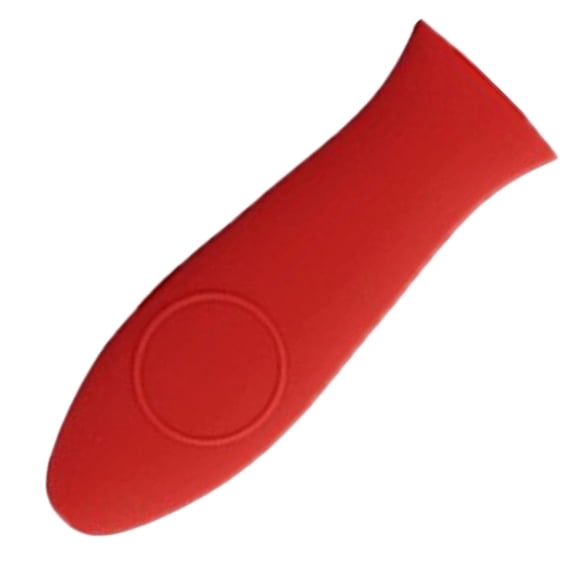 Silicone Hot Handle Holder,Kitchen Heat Resistant Handle Holders with Keyhole,Fry Pan,Milk Pot Sleeve Grip Handle Cover for Cast Iron Skillets,Reusable Heat Protection Utensils(5.63x1.97")(Red)
