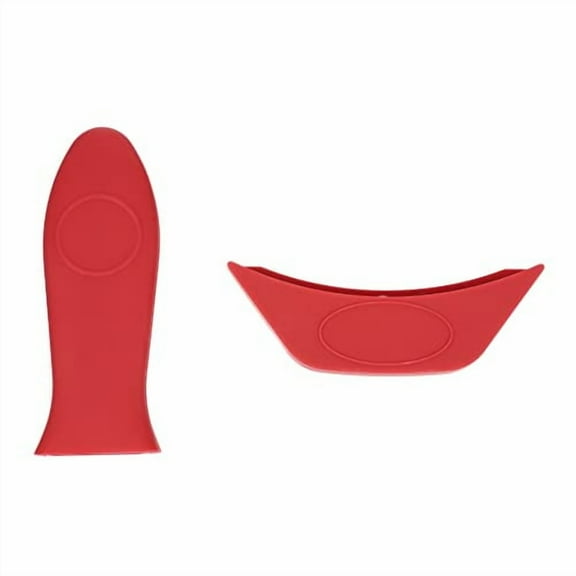 Silicone Hot Handle Holders for Cast Iron Skillets - Removable Heat Resistant Pot Holder Covers - 2