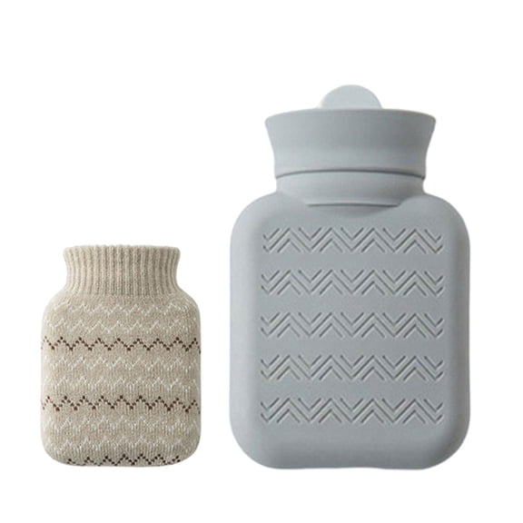 Silicone Hot Water Bottles 300ml With Covering Sleeve For Easy Heating And Long Time Warmth Water Bag Hands Warmer