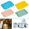 thumbnail image 1 of Silicone Ice Ball Mold Tray | 25-Hole Whiskey Ice Maker With Lid | Large Reusable Sphere Ice Box For Cocktails, Mixed Drinks, Milk Tea | Easy Release | 16x13x3cm | Food Grade, 1 of 3