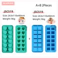thumbnail image 1 of Silicone Ice Blcok Mold Mini Round Ice Ball Tray Freezer Ice Cube Maker Food Grade Reusbale Ice Moulds (Heart and Square), 1 of 7
