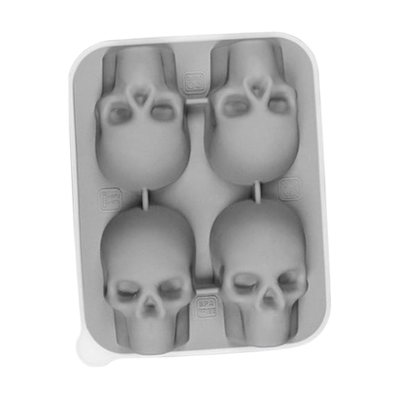 Silicone Ice Block Mold Tray Halloween Skeleton Make Shot Glass Party Freeze Cocktail Cold