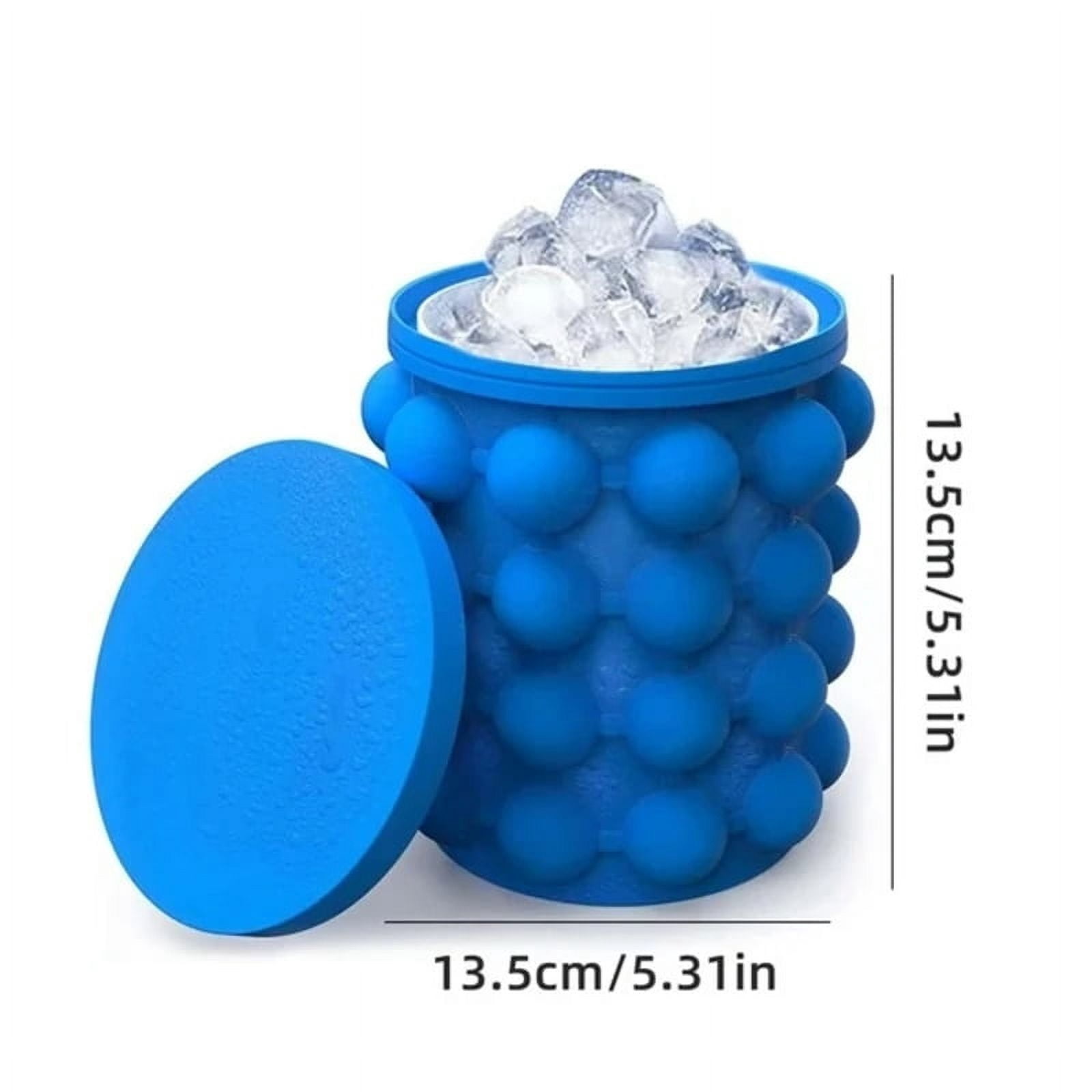 Silicone Ice Bucket Mold 1/3pcs, Reusable Ice Cube Maker for Drinks Freezing Serving Home Bar Kitchen Use