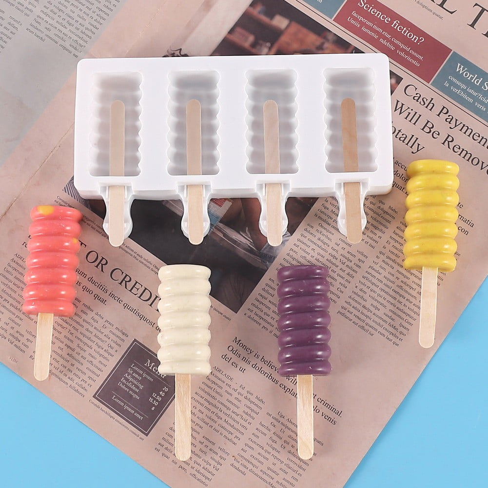 Silicone Ice Cream Sicle Lolly Dessert Maker Cakesicles Tray B