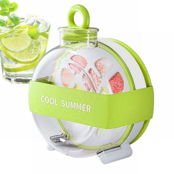 Silicone Ice Cube Bottle with Grid Trays – Portable Freezer-Friendly Ice Maker for Whiskey, Cocktails & Cold Drinks, BPA-Free Kitchen & Travel Essential Clearance