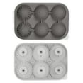 thumbnail image 1 of Silicone Ice Cube Mold, Food Grade Silicone Whiskey Ice Maker with Spherical and Angular Ice Cubes, Easy Release Ice Tray for Household and Cocktail Use, 1 of 6
