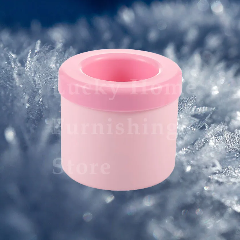 Silicone Ice Cube Mold Round Ice Bucket Summer Homemade DIY Refrigerator Freeze Ice Maker Creative Cube Mold Barware Tools
