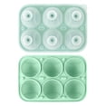 thumbnail image 1 of Silicone Ice Cube Mold Tray - Green with Easy-Release Design, Stackable for Freezer Space Saving - for Whiskey, Cocktails, Coffee, Tea, Summer Drinks, Home, Bar, Party Use, 1 of 3