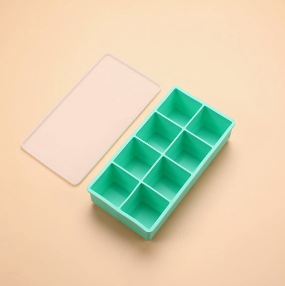Silicone Ice Cube Tray - Easy Press Ice Maker for Home Use, Food-Grade Freezer Storage Box