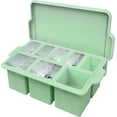 thumbnail image 1 of Silicone Ice Cube Tray with Lid 8-Cavity Reinforced Steel Frame Ice Cube Trays Easy Release BPA-Free Makes 3 Large Square & 5 Small Rectangular Ice Trays for Cocktails Whiskey Coffee,Green, 1 of 7