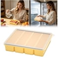 thumbnail image 1 of Silicone Ice Cube Tray with Lid Extra Large Silicone Freezer Tray With Lid And Silicone Freezer Freezer Container Suitable For Storing And Freezing Soups Soups Meals And Ice Cubes, 1 of 6