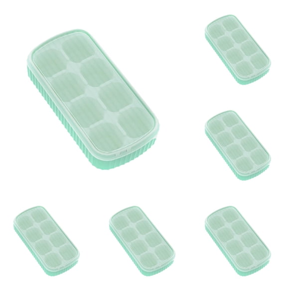 Silicone Ice Cube Tray with Lid, Flexible Stackable Ice Trays for Freezer , Easy Release Ice Maker Mold for Coffee, 8 Grids Silicone Ice-making Box