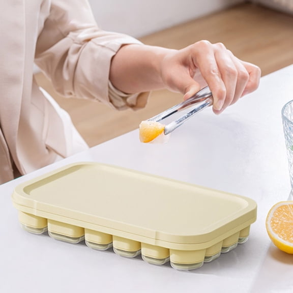 SiliconeTray with Lid, 22-Cell Reusable BPA-Free Leak-Proof Ice Maker Mold for Freezer, Home Use, Ice Cream and Popsicles