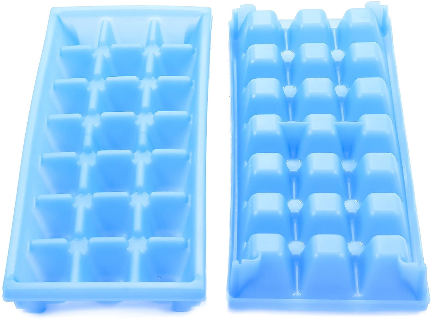 Silicone Ice Cube Tray with Lid, Easy Release Stackable Ice Mold for Freezer, 18-Cube Ice Tray for Cocktail, Whiskey, Coffee, Beverage