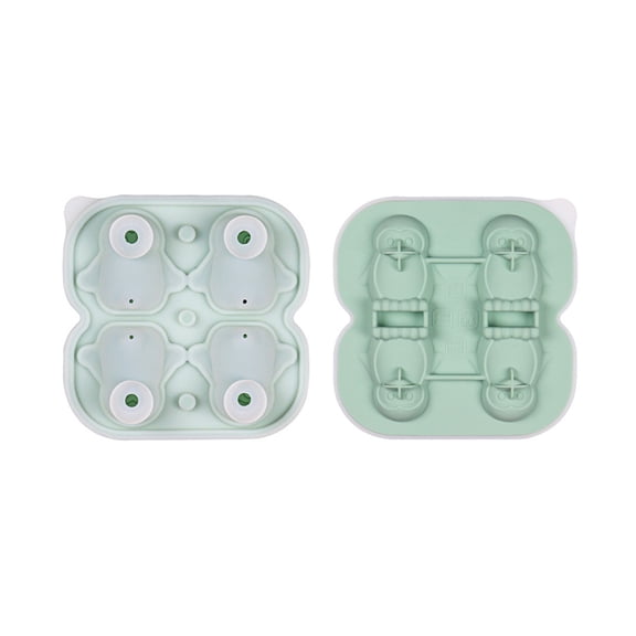 Silicone Ice Cube Tray with Lid Penguin Shaped Silicone Tray With Lid For Easy Stacking And Storage Novelty Ice For Cocktails And Drinks