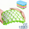 thumbnail image 1 of Silicone Ice Cube Tray with Lid for Freezer, 37-Grid Mold, Easy-Release BPA-Free Ice Cube Trays, Small Cubes (Green), 1 of 7