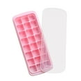 thumbnail image 1 of Silicone Ice Cube Trays, 24 Cubes Soft Ice Tray with PP Removable Lid, Easy Release Square Ice Cube Maker for Freezer , , Juice (Multicolor), 1 of 9