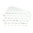 thumbnail image 1 of Silicone Ice Cube Trays for Freezer, Stackable with Lids, Flexible Tray for Bar Iced Coffee, Easy Release Non Stick,White - 18.3x11cm, 1 of 4