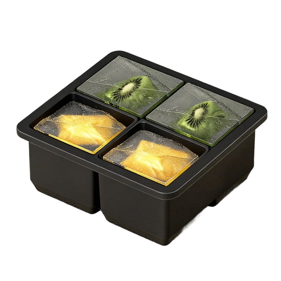Silicone Ice Cubes Maker Molds Nonstick Creates Perfect Large Ice Cubes ...