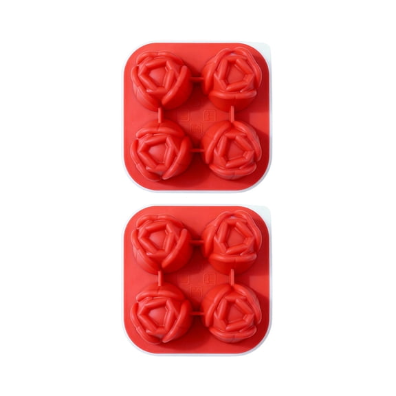 Silicone Ice Cubes Tray Rose 9 CompartParty Essential Tulips Ice Cubes Molds with Grade Silicones for Quick Removal