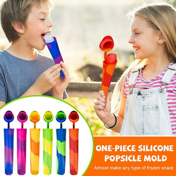 Silicone Ice Ice With Lids 6 Pcs Silicone For Kids Reusable Tubes