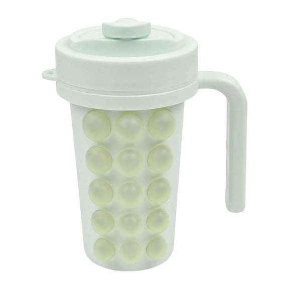 Silicone Ice Maker Cup with Lid, Leak Proof Ice Tray for Freezer, Quick Release Bubbles Ice for Cold Drinks, Reusable, Bpa-Free, Ideal for Refreshing , A 2-In-1 Ice Tray Water Bottle