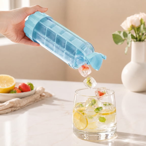 Silicone Ice Mold Cup for Home, Outdoor Direct Drinking Glass, Soft Pinch Ice Maker