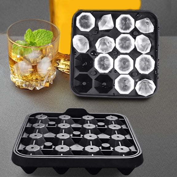 Silicone Ice Mold Mold With Funnel, Round Ice Ball Maker Tray, Flexible Non Stick Ice Mold For Whiskey Cocktails, Multi Use Ice Chocolate Jelly Mold For Home Bar Kitchen Freezer Use