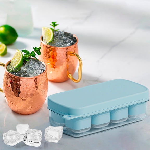 Silicone Ice Mold Tray, Easy Release Frozen Block Maker, Food Grade Freezer Mold Tray, Leakproof Covered Ice Mold, Multi Compartment Frozen Mold Tray, Household Ice Making Tool