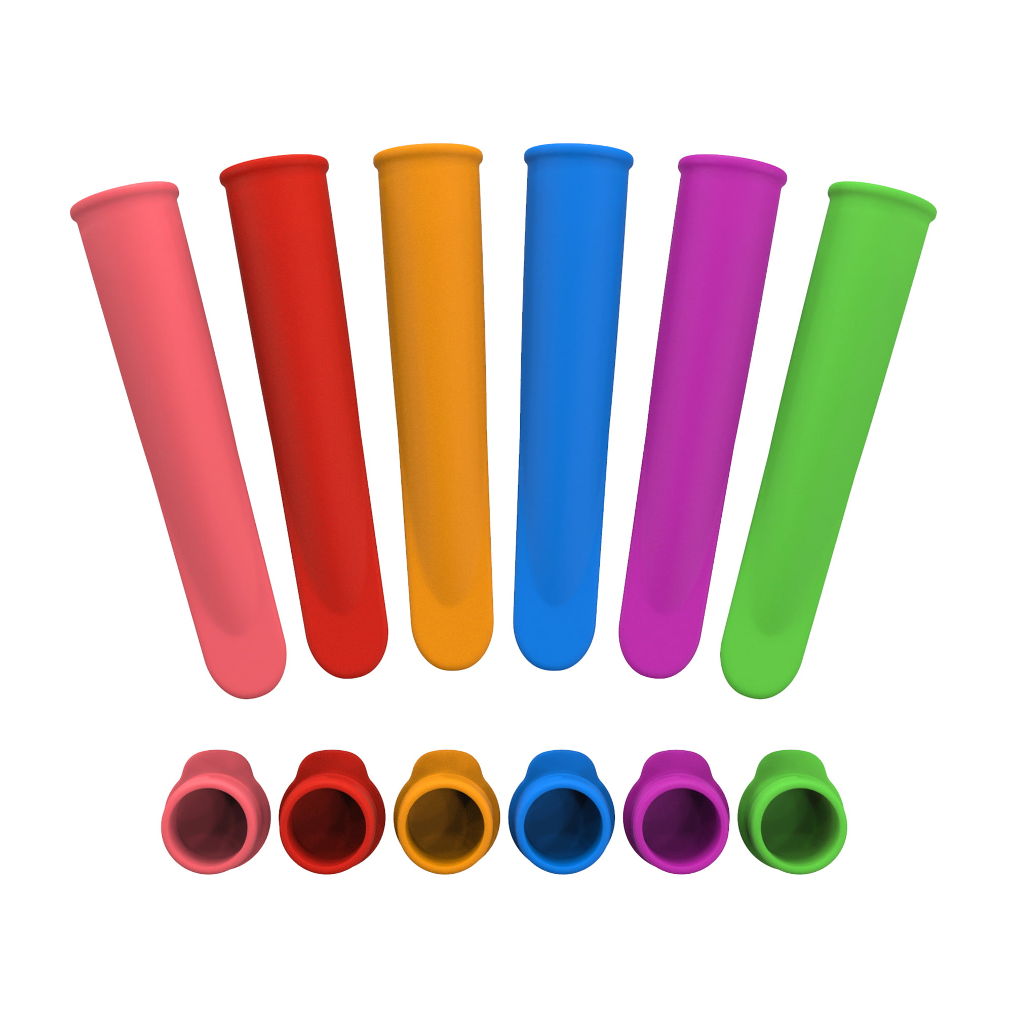 Simple Plastic Set Of 6 Popsicle Ice Pop Maker Assorted Color For