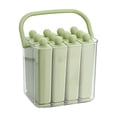 thumbnail image 1 of Silicone Ice Stick Tray with Storage Caddy, 4.3inch×3inch×4.7inch, 6 Cavity Reusable Ice Pop Molds, Ice Stick Tray with Storage Box, Rectangular Narrow Ice Cube Tray, Easy-Release Ice Pop Molds, 1 of 7