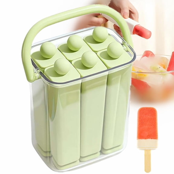 Ice Stick Tray, Silicone Twist-Release Mold & Sealed Storage Caddy, Reusable Ice Cube Maker for Water Bottles, Tumblers, Cocktails and Parties