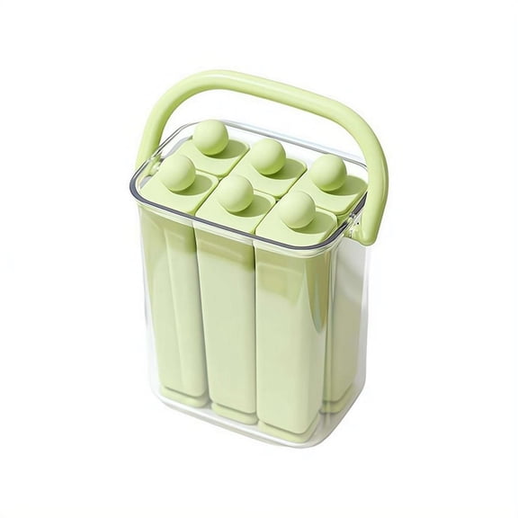 Silicone Ice Stick Tray with Storage Caddy, Flexible Freezer Mold Set for Homemade Popsicles, DIY Healthy Snacks for Family, Summer Parties