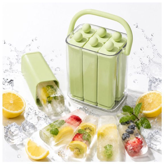 Silicone Ice Stick Tray with Storage Caddy,Ice Cream Mold Tray Set with Storage,6/12 Cavity Silicone Ice Stick Set,for Frozen Treats & Cocktails