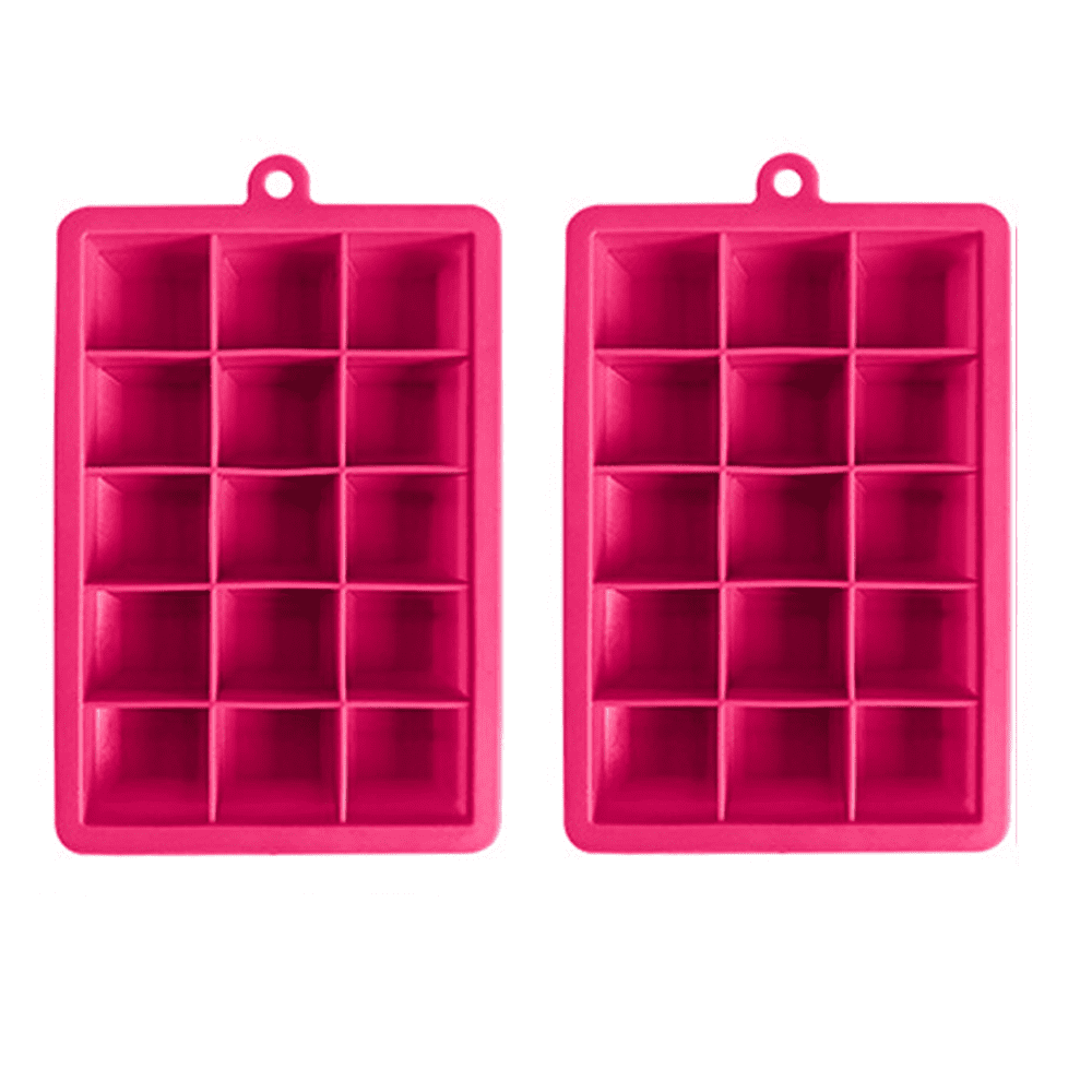 AMFOCUS Ice Cube Tray with Lid, Silicone Ice Molds with Round, Square, Diamond, Rose, Large Ice Cube Mold for Whiskey, Bourbon, Cocktails, Easy Release BPA
