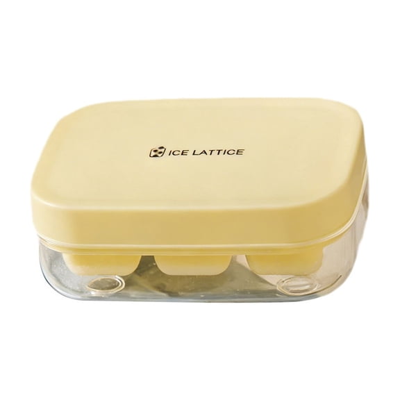Silicone Ice Tray Summer Refrigerator Press-type Ice Molds Flexible Ice Maker Stackable Ice Tray with Bin