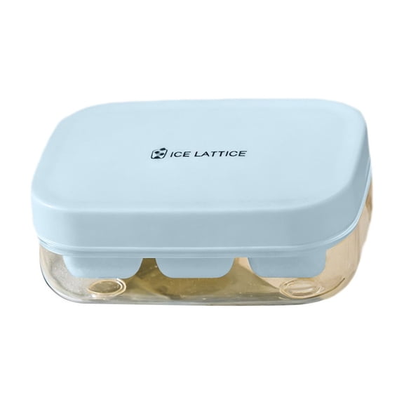 Silicone Ice Tray Summer Refrigerator Press-type Ice Molds Flexible Ice Maker Stackable Ice Tray with Bin