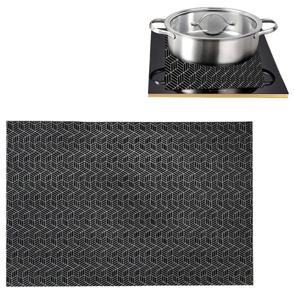 Silicone Induction Cooktop Cover Mats Heat Resistant Nonslip Base Absorbs Noise Protects Countertops From Scratches And Spills
