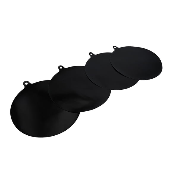 Silicone Induction Hob Protector Mat Non-Slip Heat Resistant Pad For Kitchen Stovetop Protection Anti-Scratch Washable Easy Clean Reusable Black 22Cm Diameter(4pcs)