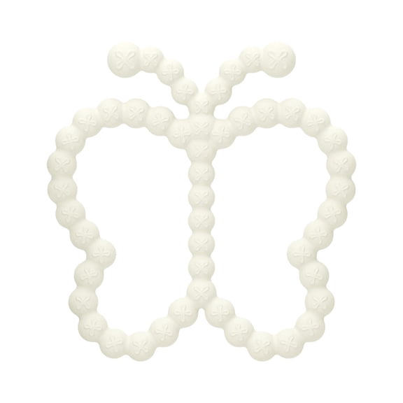 Silicone Infant Butterfly Teething Ring Toys - 1 Pack Soft Silicone Butterfly Teething Rings, BPA-Free Textured Relief Teethers for Gentle Gum Comfort