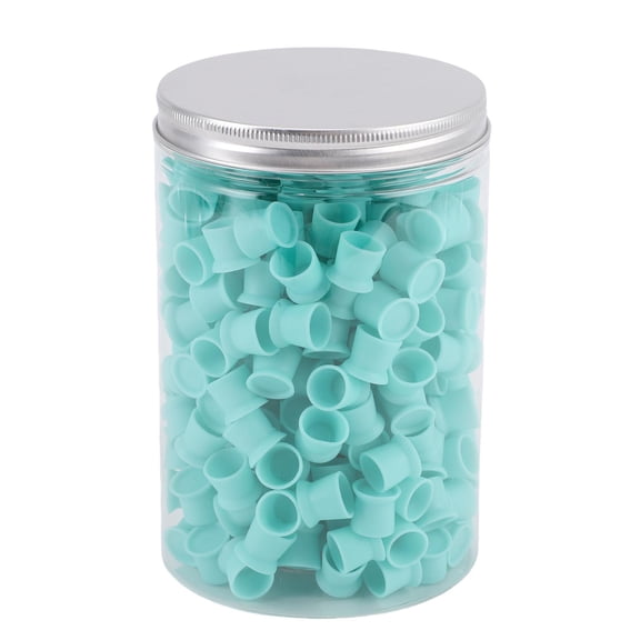 Silicone Ink Cups Pack 12mm Soft Flexible Tattoo Pigment Cups with Suction Base and Storage Box for Tattooing Supplies (0.47 inches / 1.2 cm)