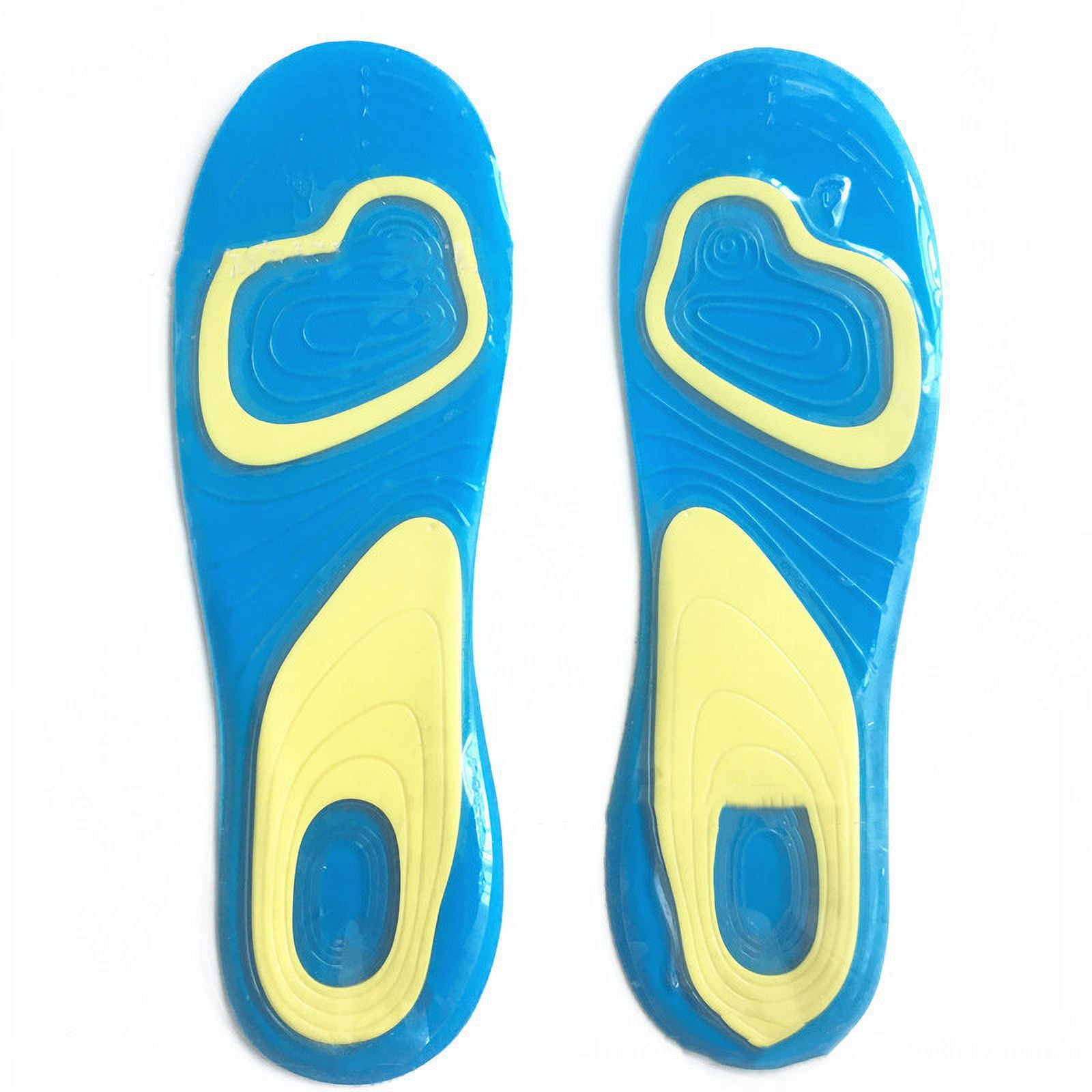 Silicone Insoles High Rebound Shock Absorbing Insoles Arch Care Adults ...