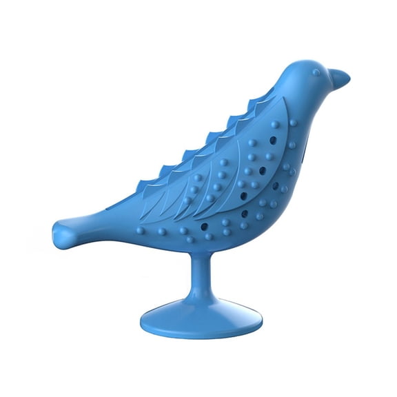 Silicone Interactive Bird Shaped Cat Toy with Suction Cup,Massage Scratching Tickle Toy