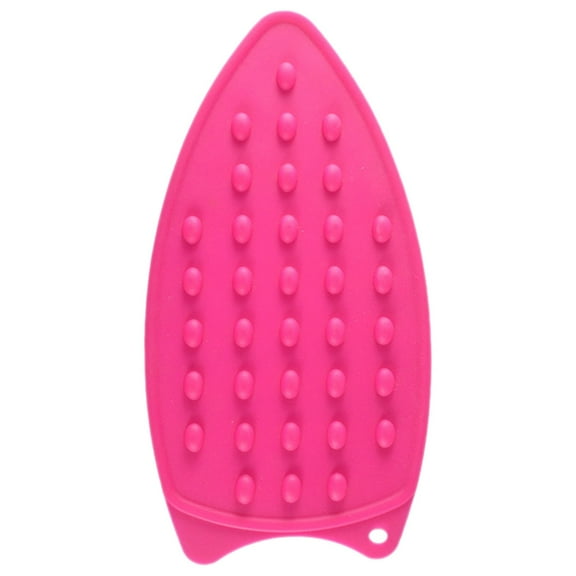 Silicone Iron Rest Pad, Multipurpose Hot Heat Resistant Iron Rest Plate Protective Pad for Ironing Board Hot Resistant Steamer Steam Compact Mat, Red